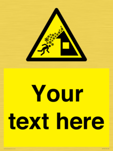 Custom warning roof avalanche